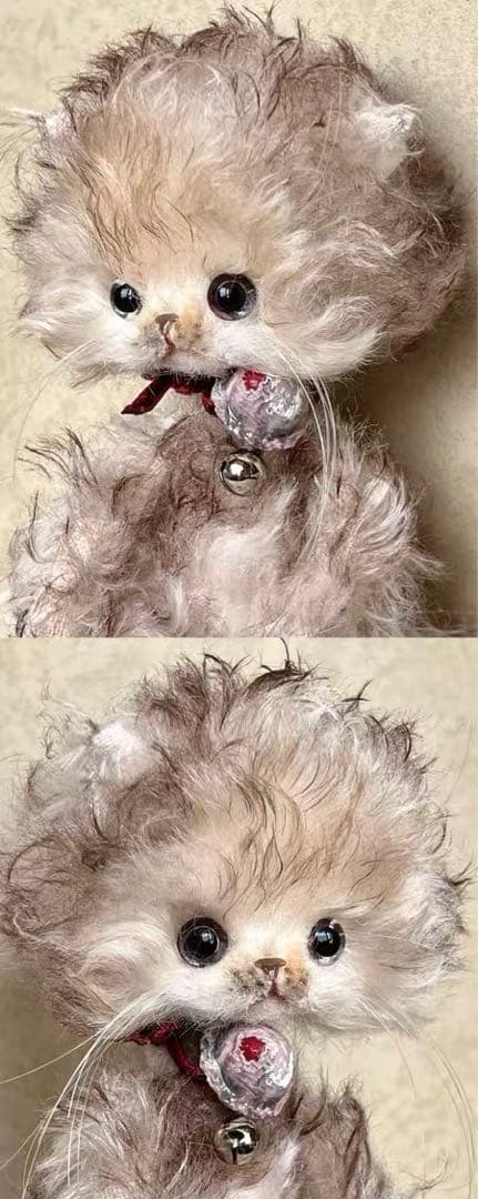 愛おしい猫ちゃん アーティストベア 海外作家様 ハンドメイド ぬいぐるみ