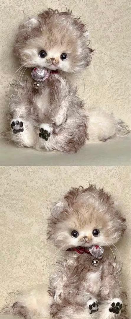 愛おしい猫ちゃん アーティストベア 海外作家様 ハンドメイド ぬいぐるみ