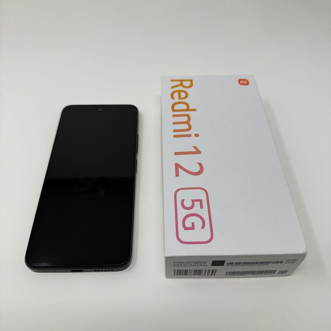 美品Xiaomi Redmi 12 5G 4GB/128GB ブラック