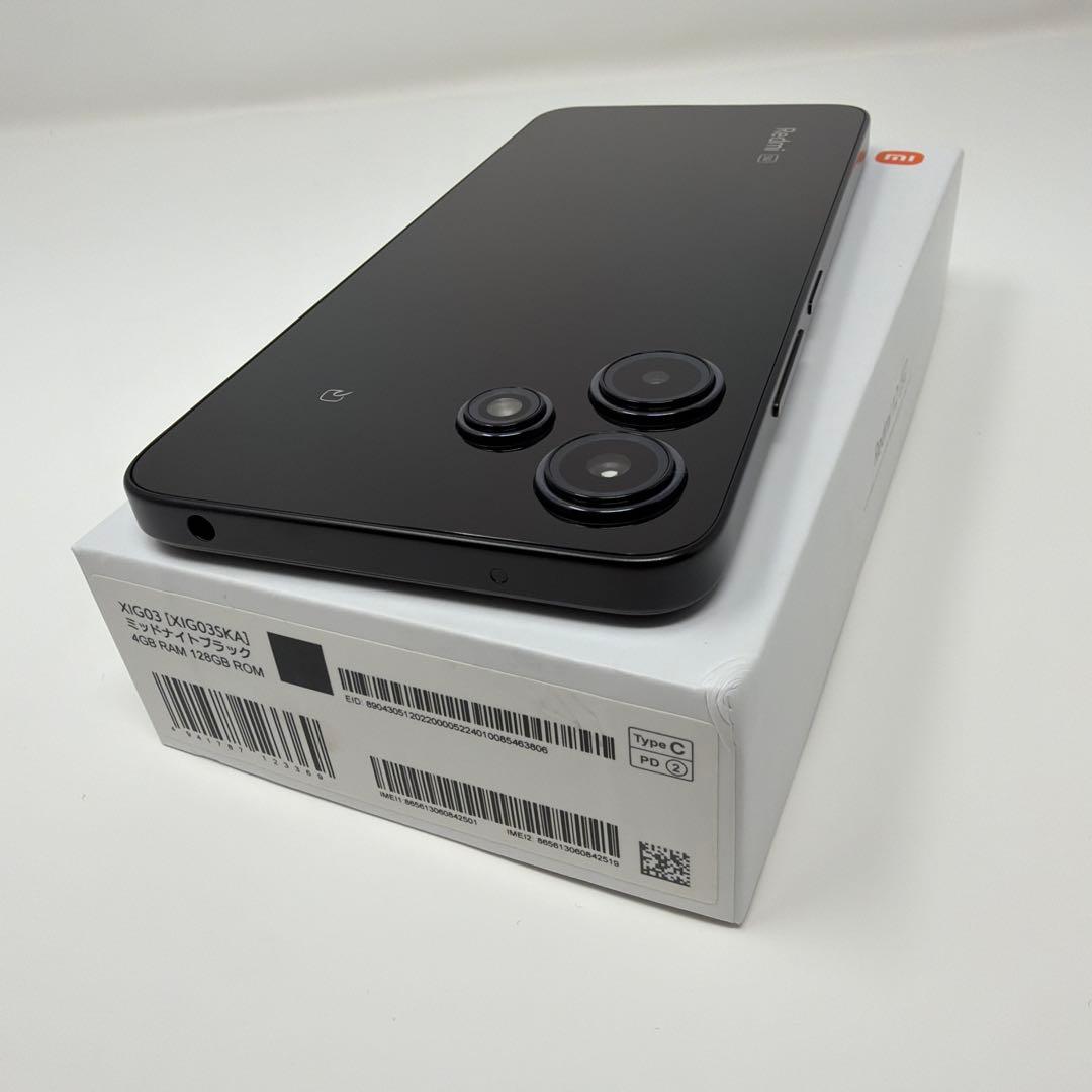 美品Xiaomi Redmi 12 5G 4GB/128GB ブラック