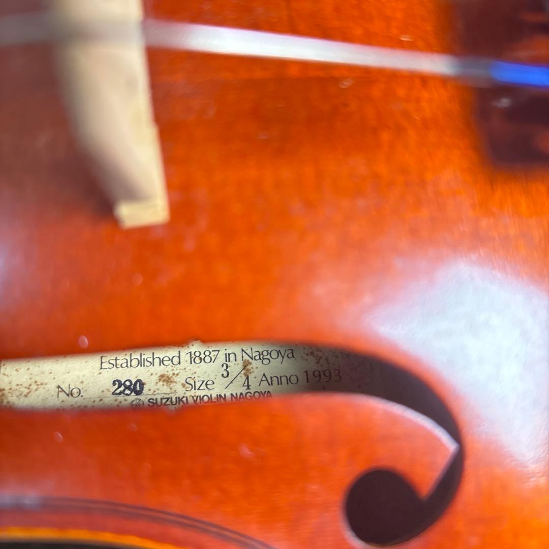 SUZUKI バイオリン No.280 3/4 anno1993 弓 ケース