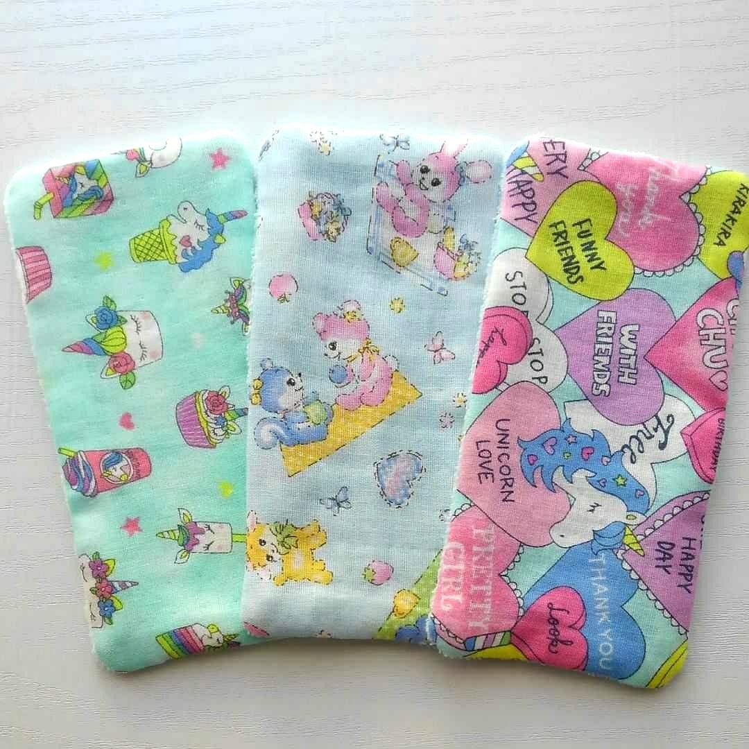 【045】ハーフサイズ　ガーゼハンカチ　ガーゼタオルハンカチ