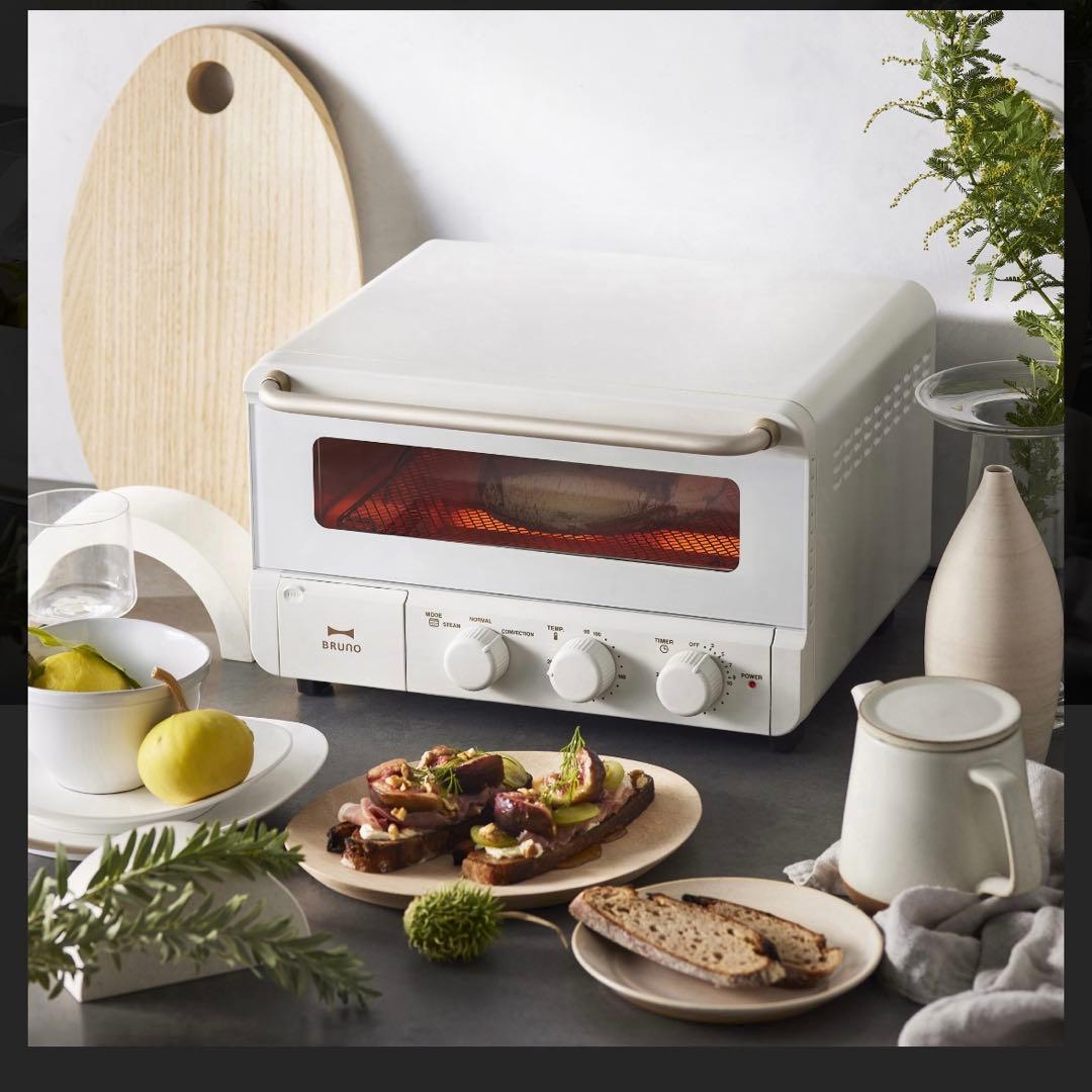 【未開封】ブルーノ BRUNO スチーム&ベイク トースター　BOE067-WH