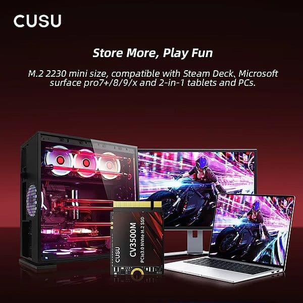 内蔵型SSD SSD 1TB CUSU CV3500M Type2230 PCIe3.0