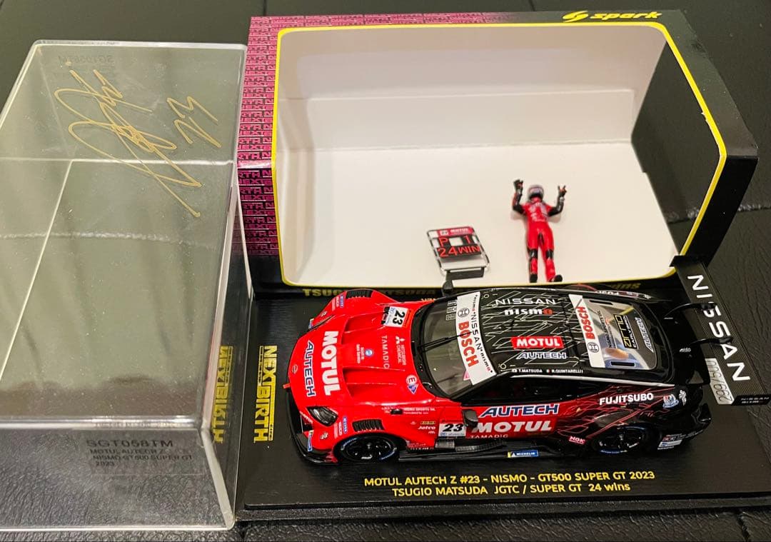 【限定品】Spark 松田次生選手 限定モデル 1/43 MOTUL サイン入り