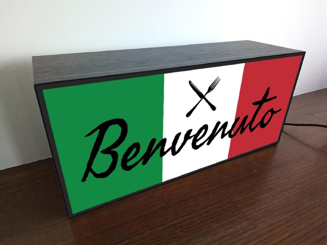 Welcome イタリアン パーティー レストラン 看板 置物 ライトBOX
