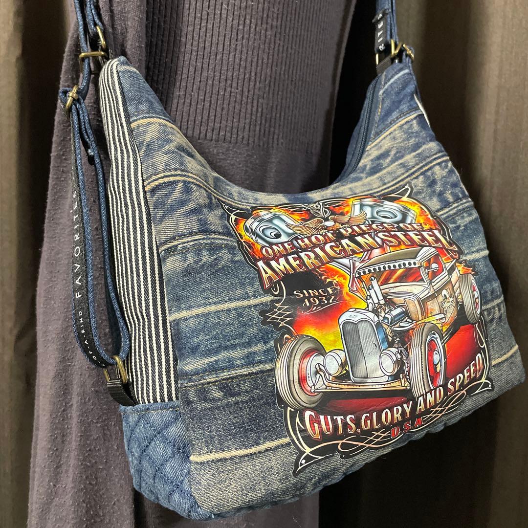 No.533 デニムリメイクバッグ　3wayバッグ