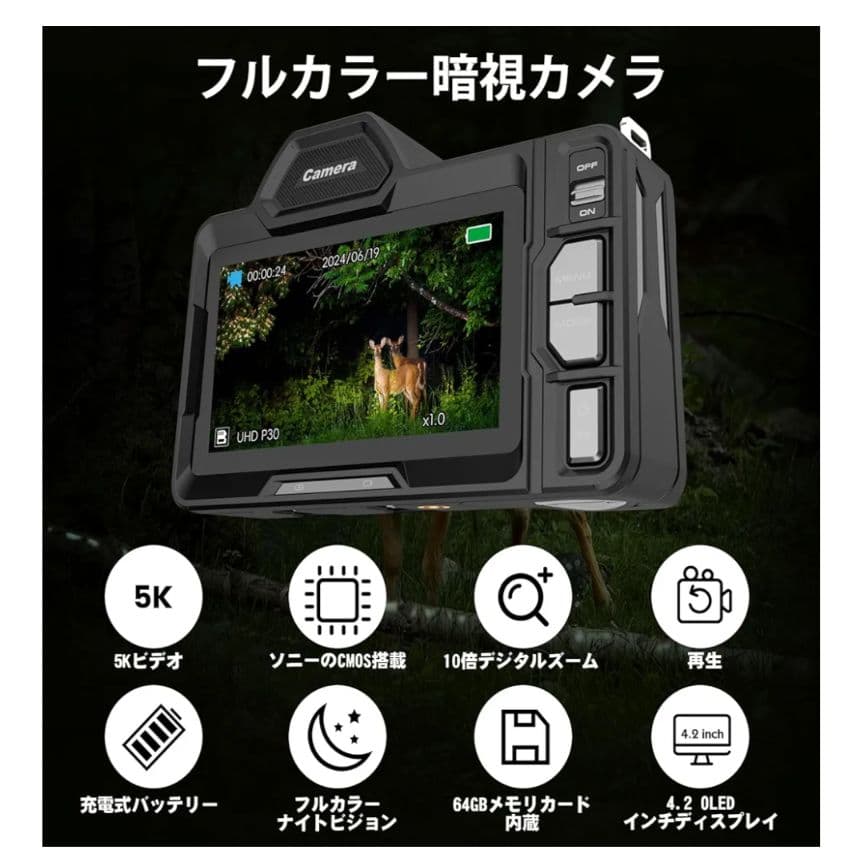 【超美品】フルカラー ナイトビジョンカメラ