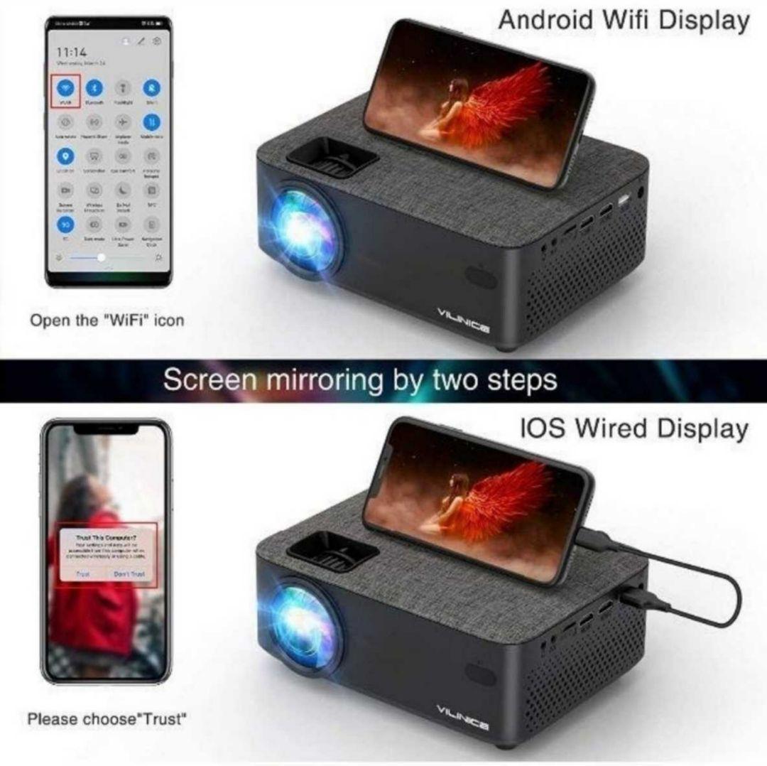 【輸入品、新品】VILINICE小型プロジェクター