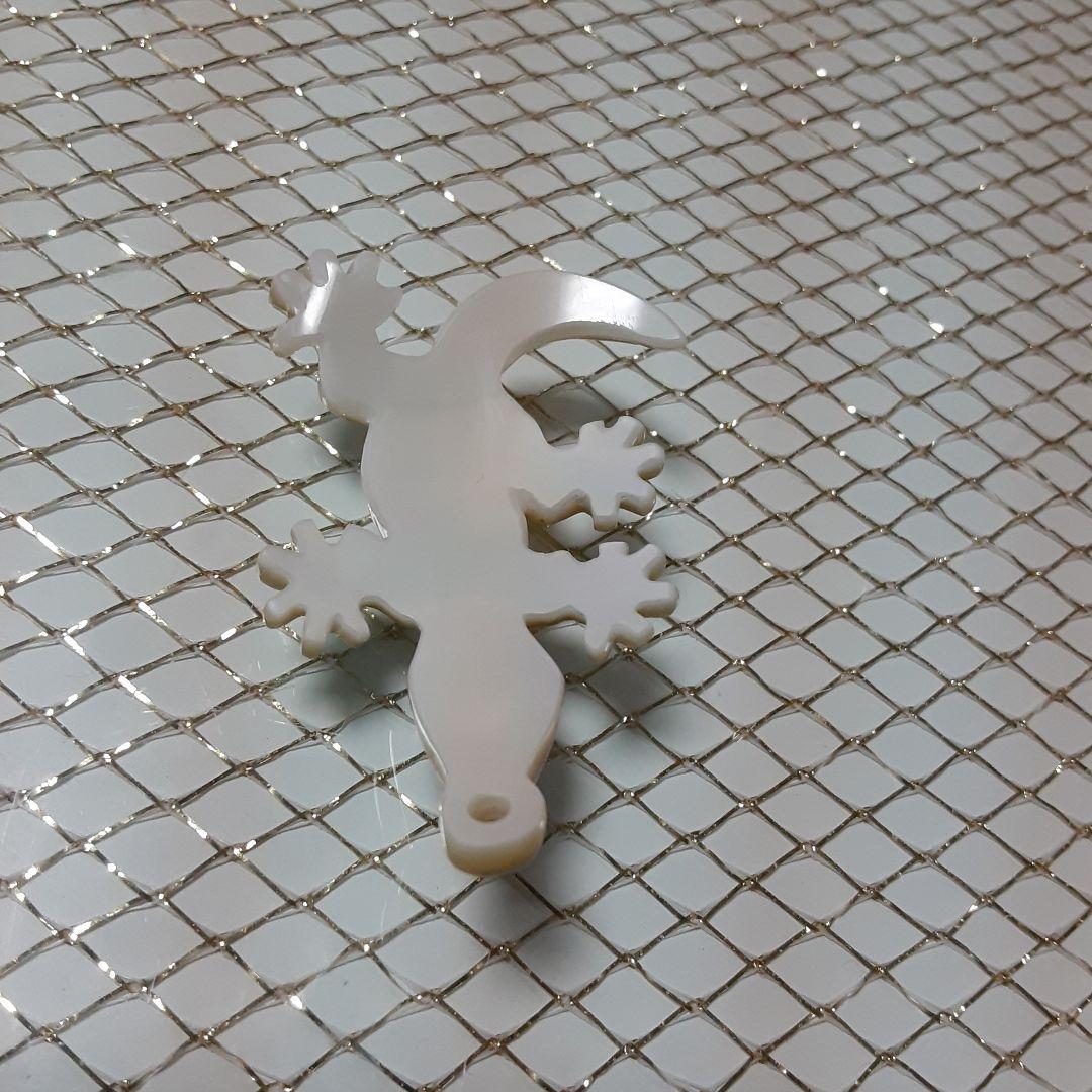 夜光貝　(ポチ様。お取引き中)『ヤモリ2点』ペンダント。