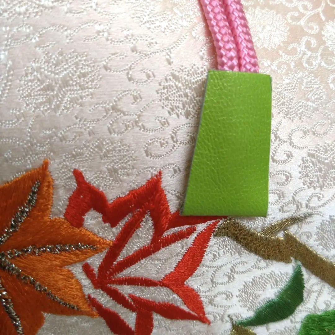 花刺繍 　色打ち掛けリメイクバック