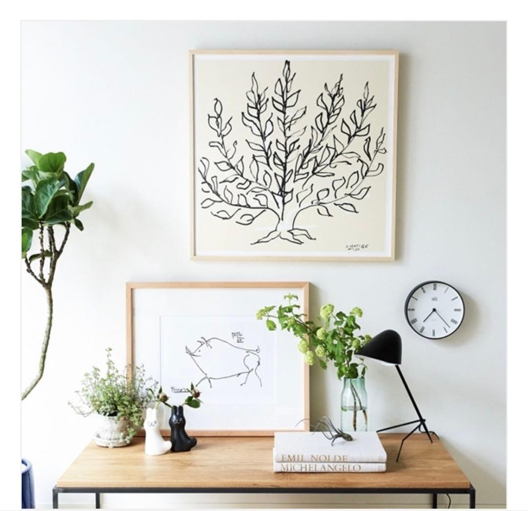 パブロ・ピカソ Le petit cochonナチュラルフレーム アートポスター