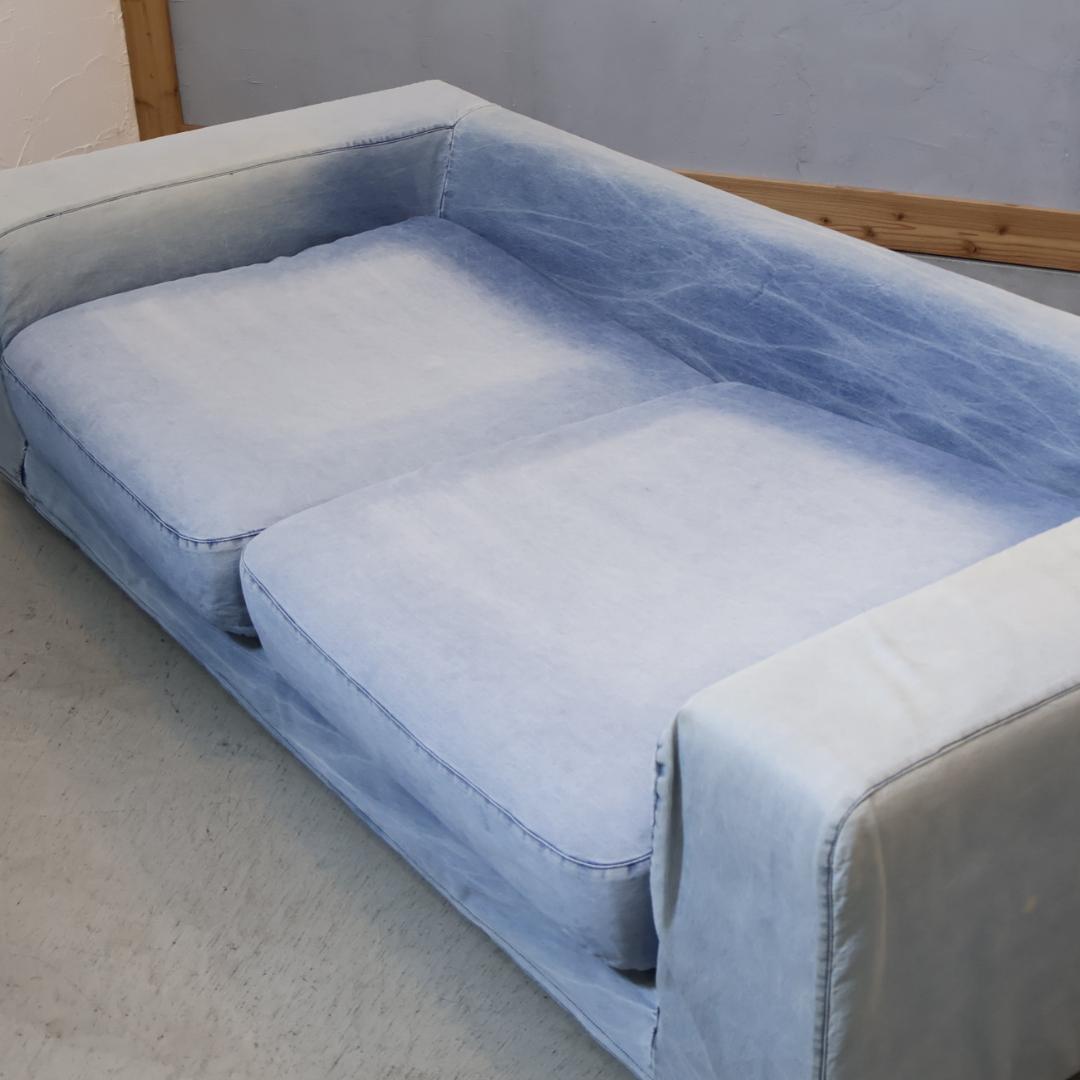 ジャーナルスタンダード FRANKLIN 2人掛けソファ デニム 2Pソファ