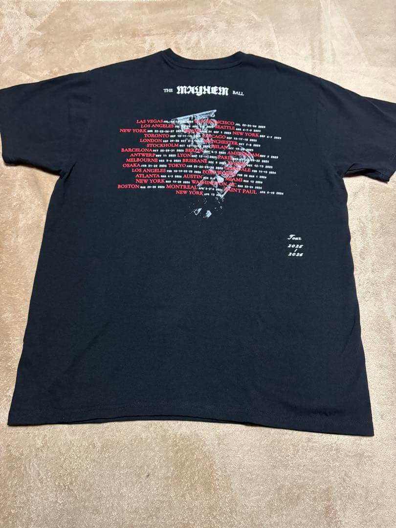 Lady Gaga Mayhem Ball ツアーTシャツ　Mサイズ