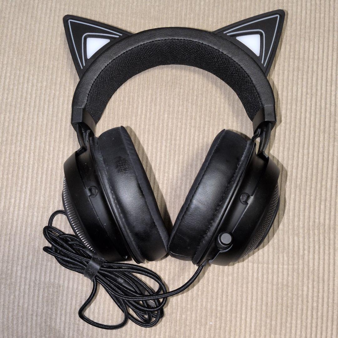 Razer Kraken Kitty Black ゲーミングヘッドセット