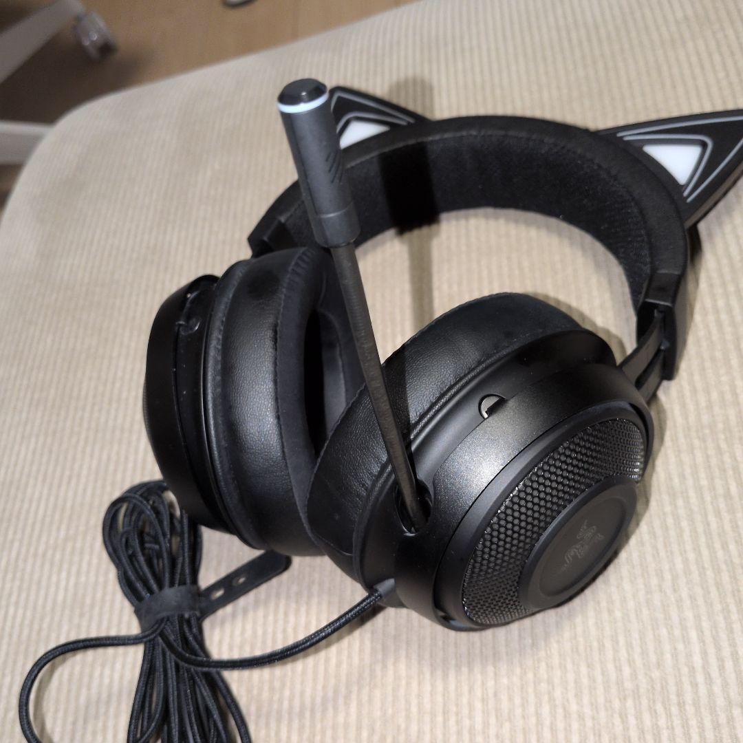 Razer Kraken Kitty Black ゲーミングヘッドセット