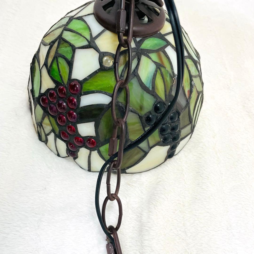 ステンドグラス ペンダントライト 葡萄　吊り下げ　　ティファニー　アンティーク③