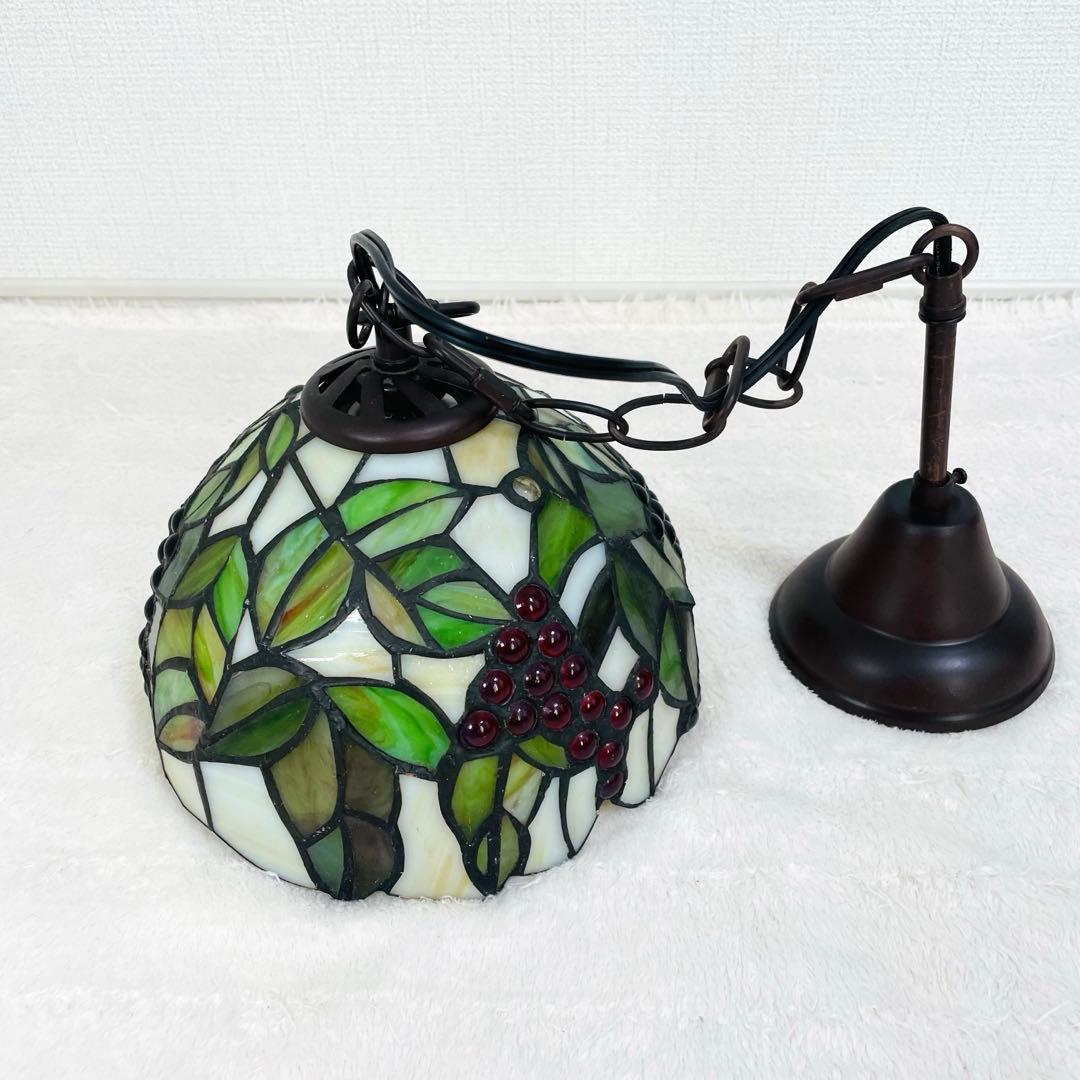 ステンドグラス ペンダントライト 葡萄　吊り下げ　　ティファニー　アンティーク③