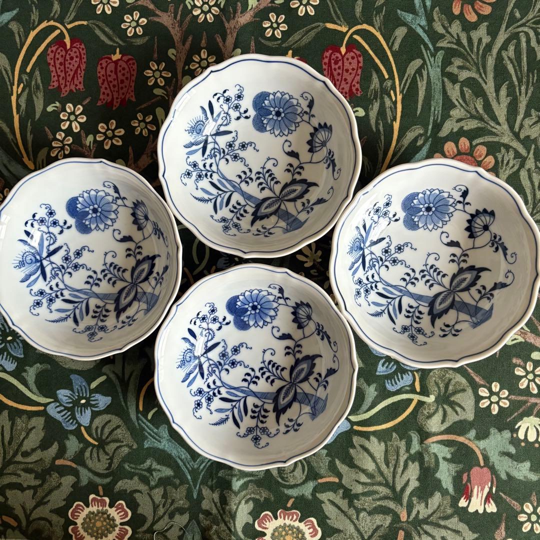 Blue Danube ブルーダニューブ　サラダボウル　スープボウル　 4枚