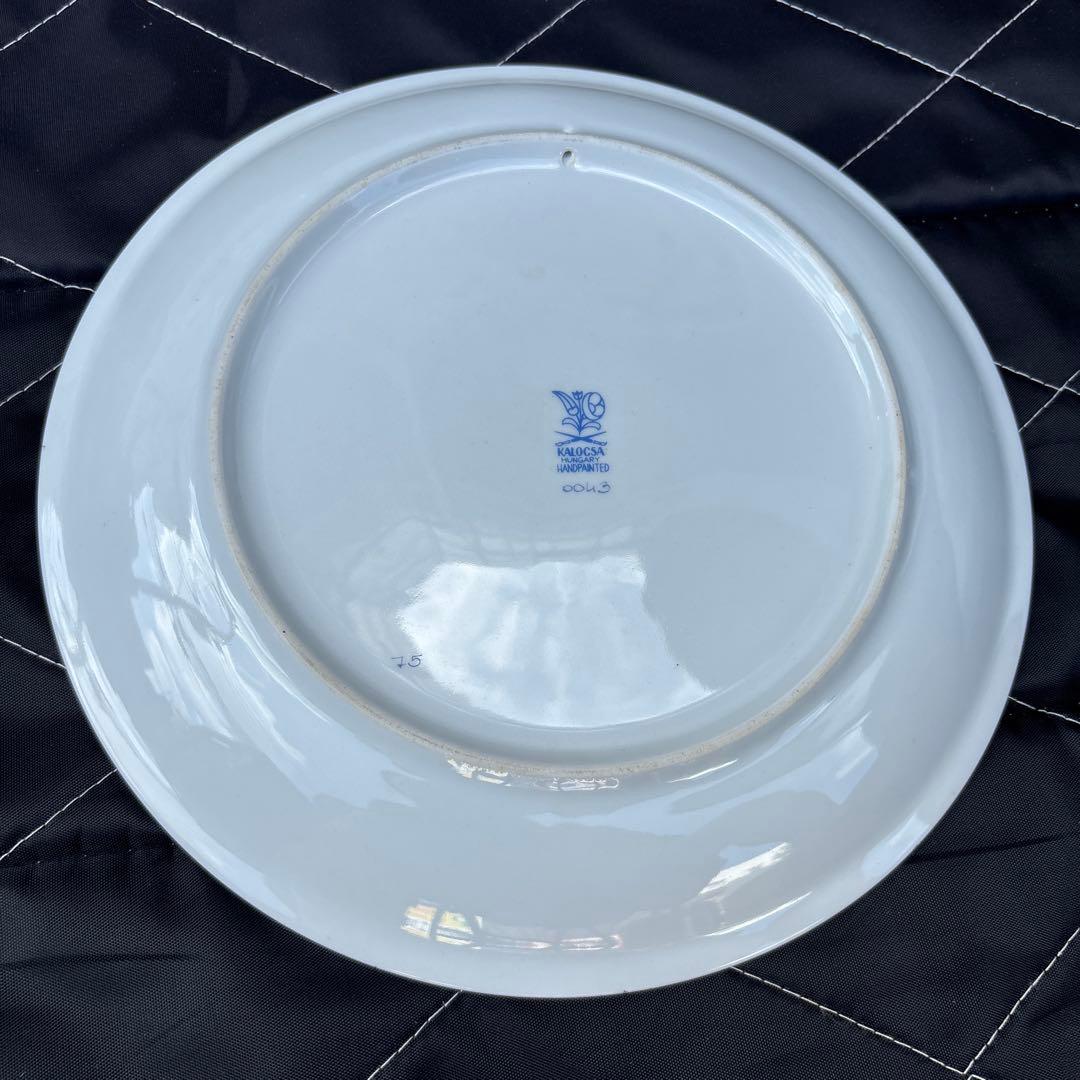 ハンガリー製　手描き　プレート　飾り　皿　カルチャ磁器