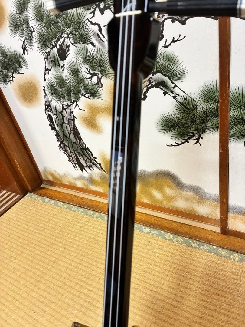 沖縄三線！黒木上質カマゴン！江戸与那城型！本張り【一枚張り】