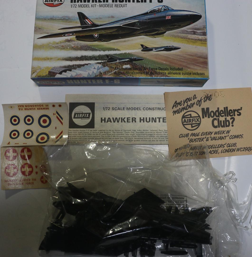 希少　エアーフィックス・ハセガワ・レベル製　航空機5機　プラキット　１／７２