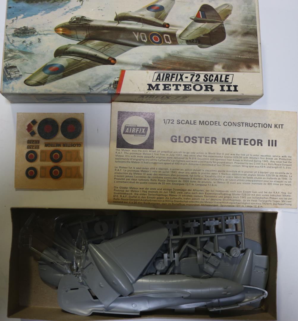 希少　エアーフィックス・ハセガワ・レベル製　航空機5機　プラキット　１／７２