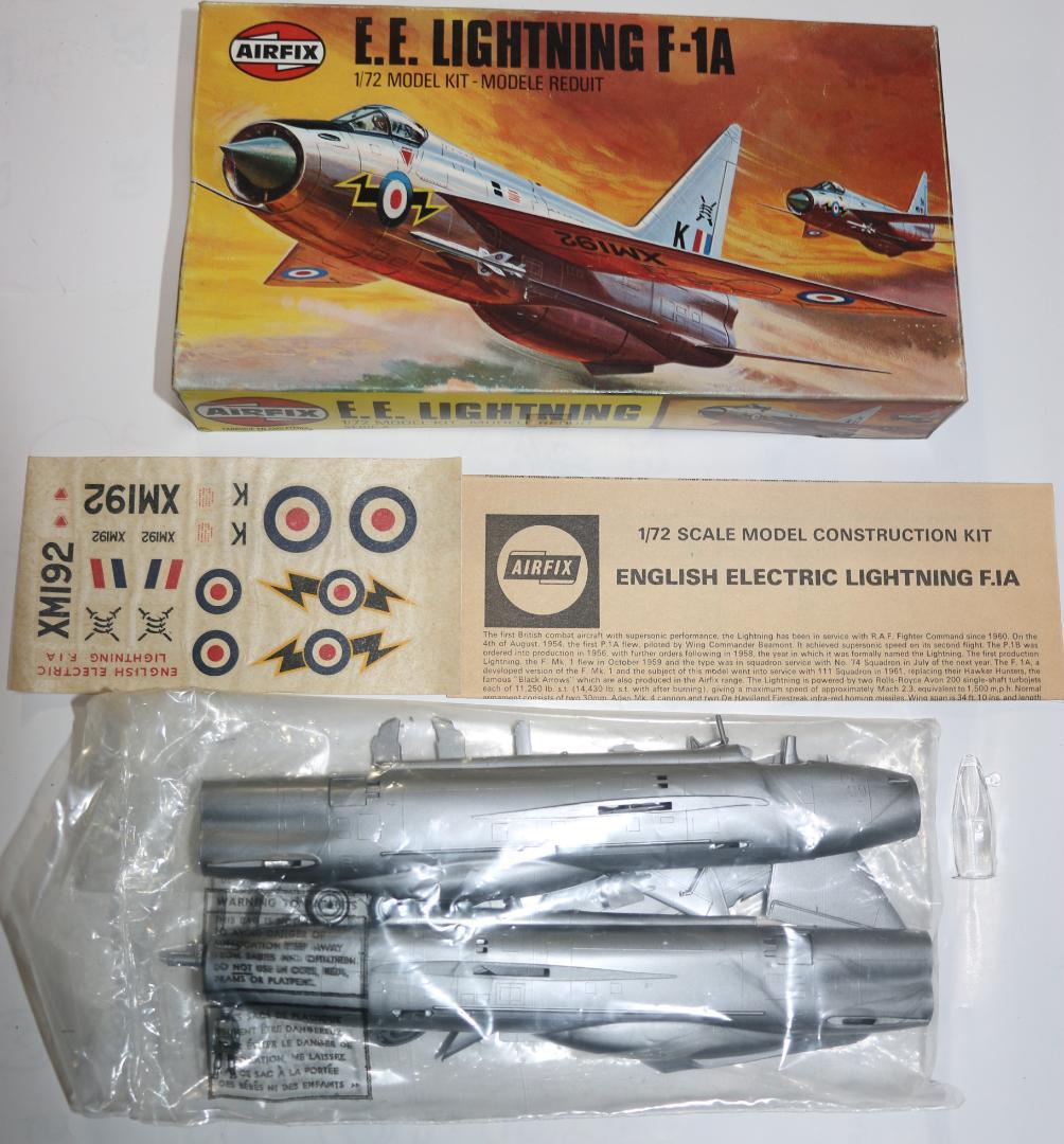 希少　エアーフィックス・ハセガワ・レベル製　航空機5機　プラキット　１／７２