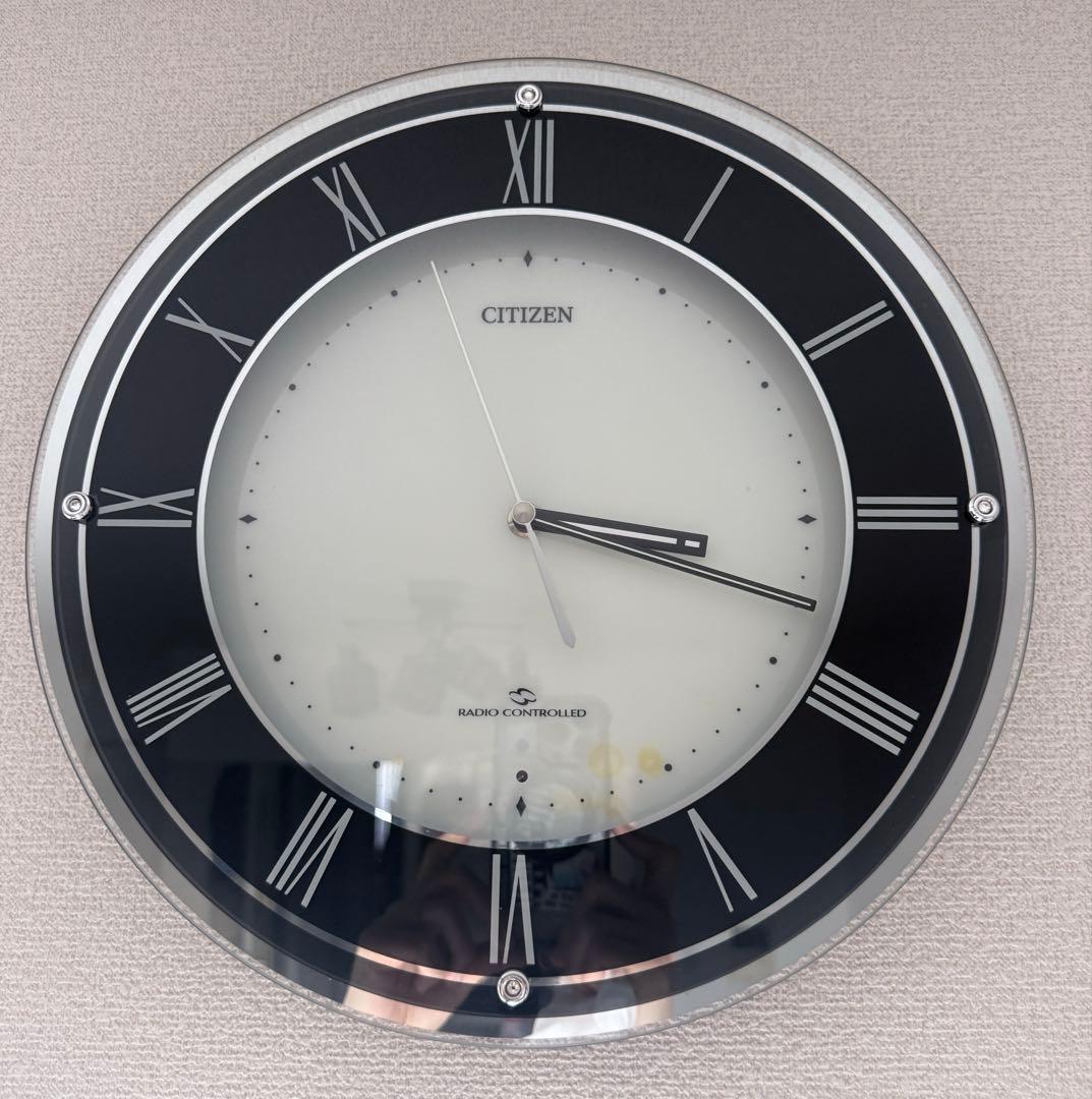 CITIZEN 電波時計 ローマ数字 34cm