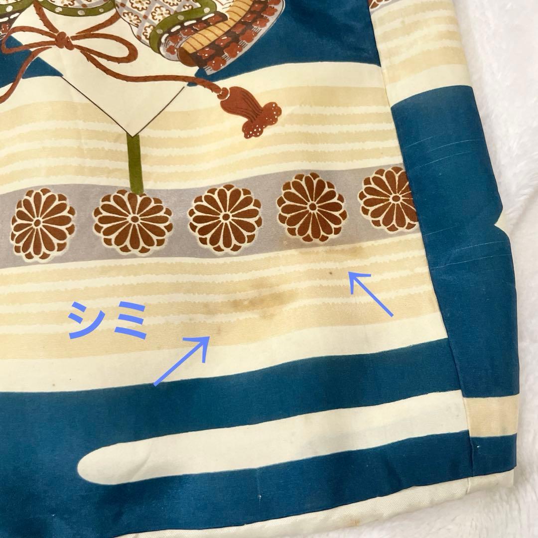 七五三　３歳　男の子　アンティークお着物セット　正絹　絞り被布