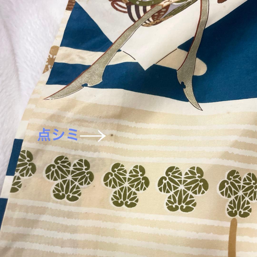 七五三　３歳　男の子　アンティークお着物セット　正絹　絞り被布