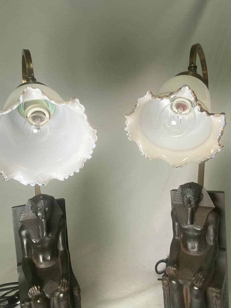 1640❣️アンティーク　エジプト　王　オブジェ　テーブルスタンド