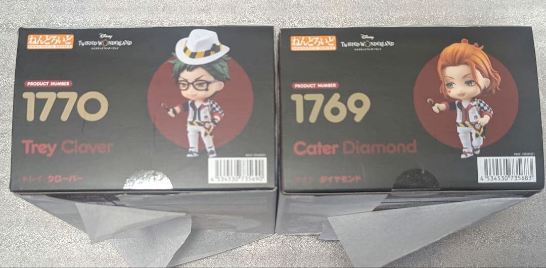 【未開封】ツイステ　ねんどろいど　トレイ　ケイト　特典缶バッジ付