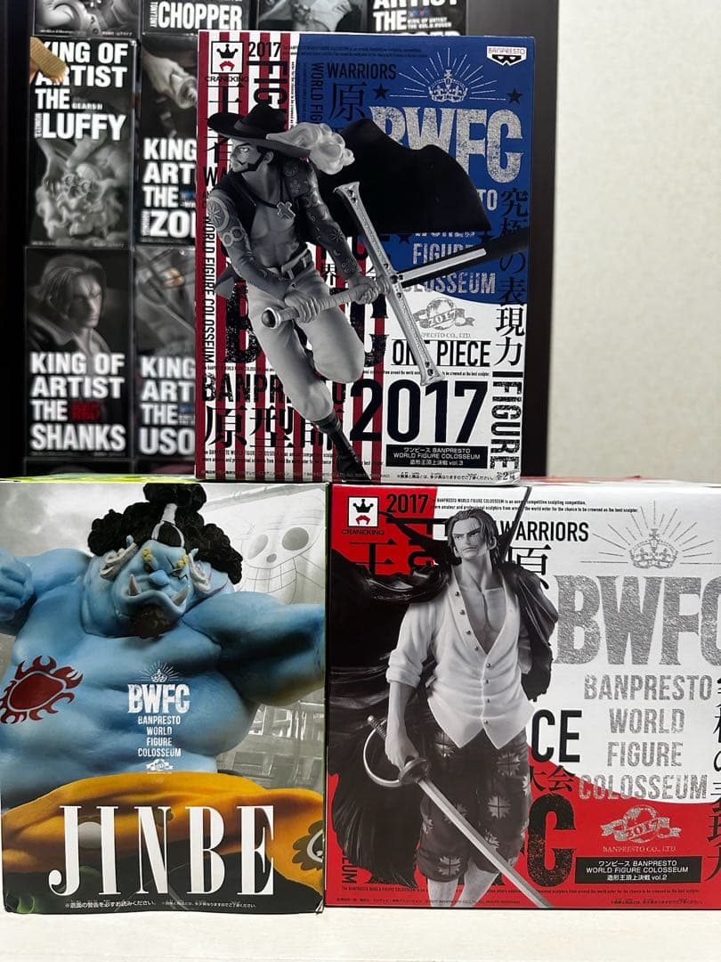 新品 未開封品 BWFC フィギュアセット ジンベエ シャンクス ミホーク