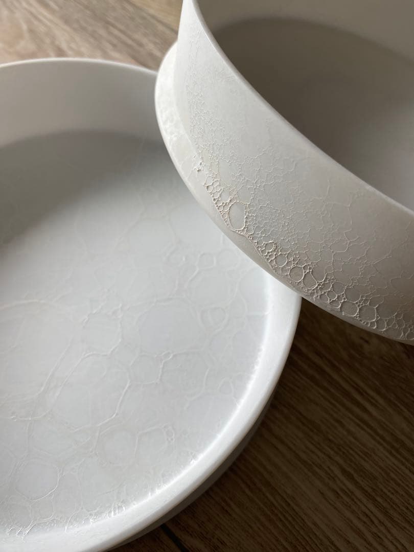 【2月末まで】有田焼 やま平窯 泡ボウル※蓋なし２個セット