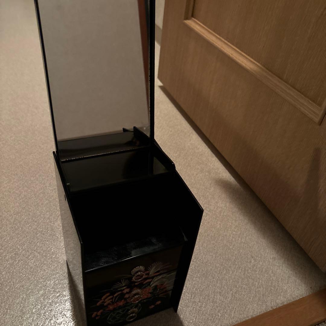 鏡付き化粧箱(3段小物引き出し付き)箱入り