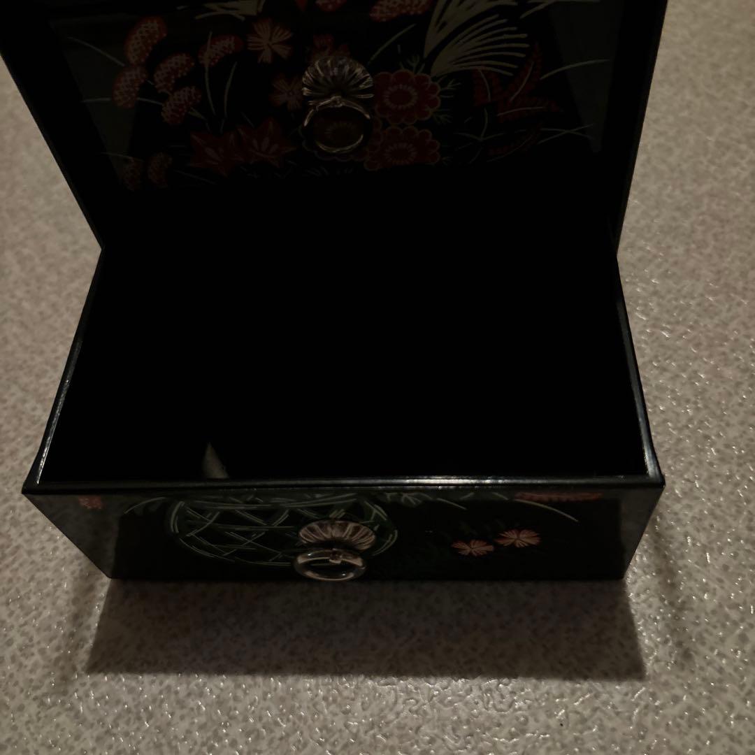 鏡付き化粧箱(3段小物引き出し付き)箱入り