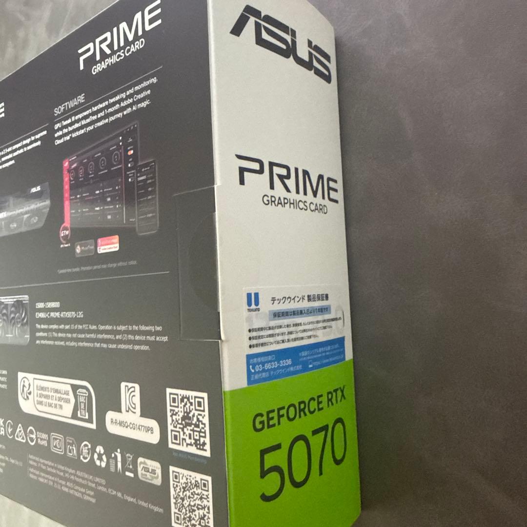 新品未開封 ASUS GEFORCE RTX 5070