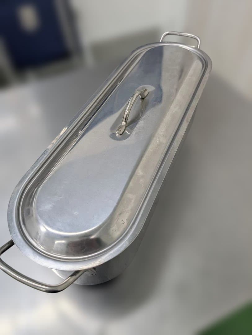 [美品]ステンレス製　魚蒸し器 Fish Poacher