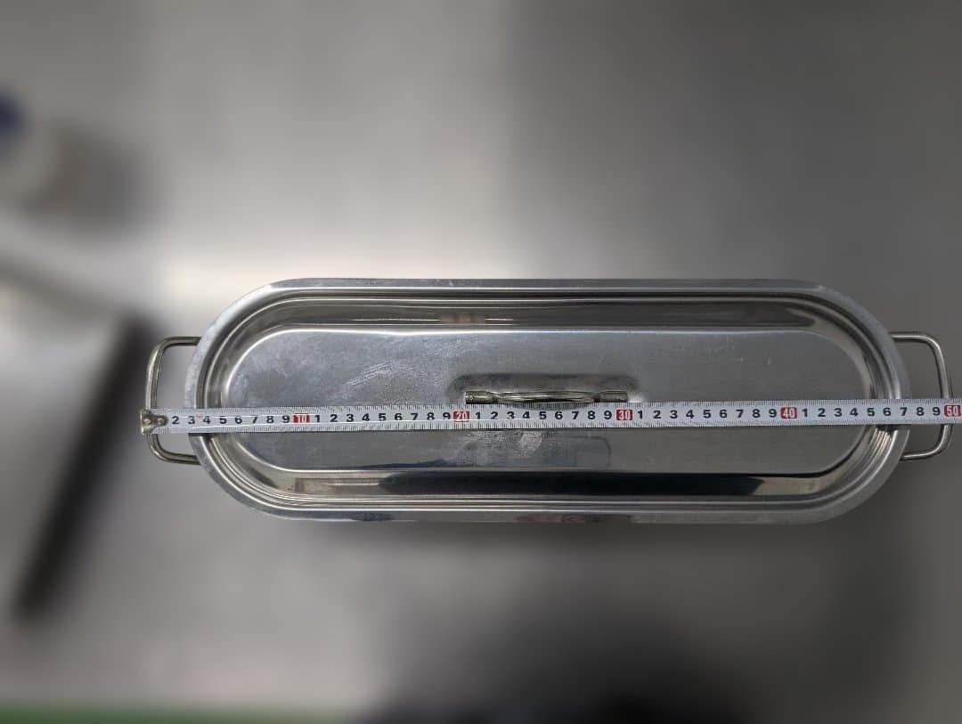 [美品]ステンレス製　魚蒸し器 Fish Poacher