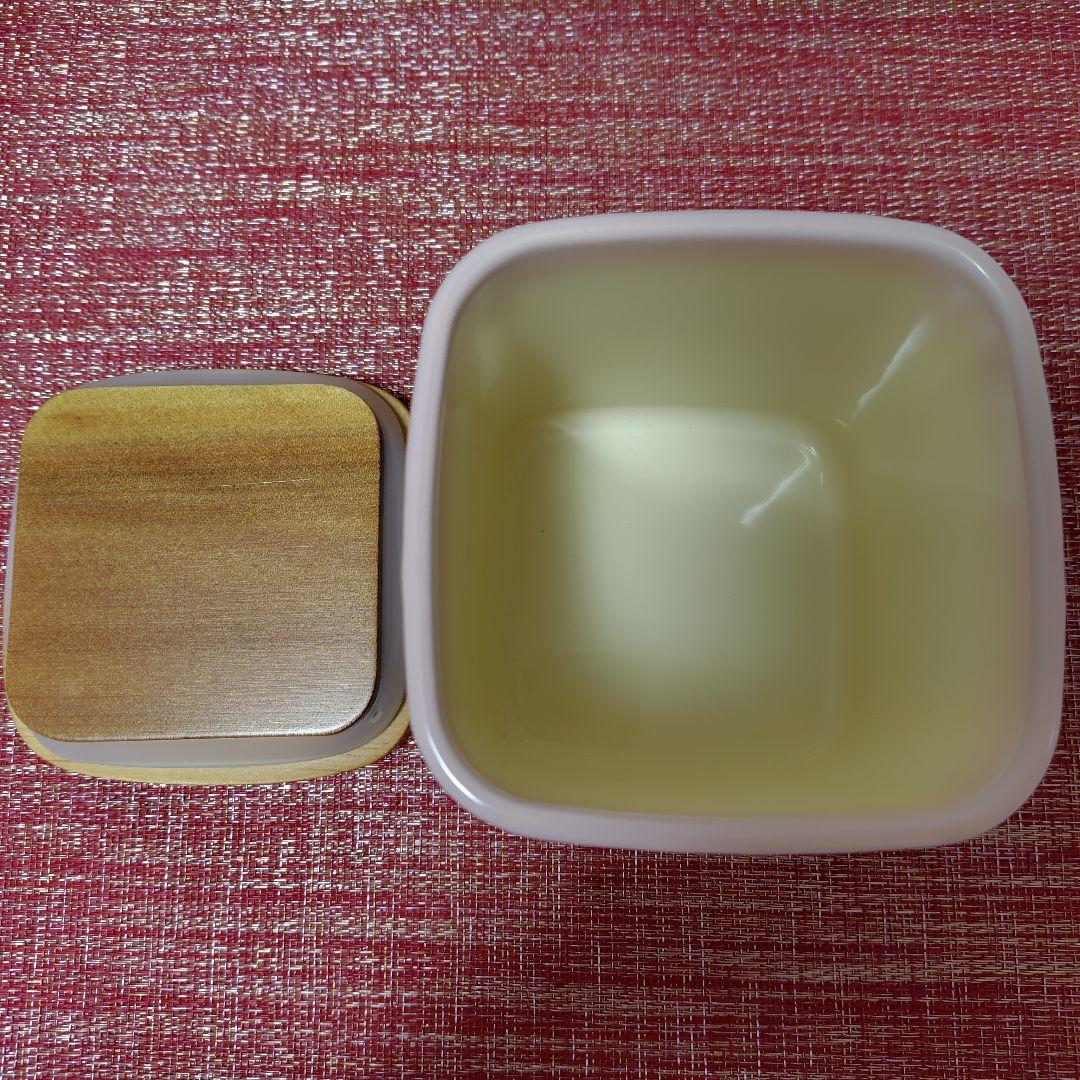 イマン　ダイアナローズ　ホーロー 木蓋角キャニスター　スプーンセット