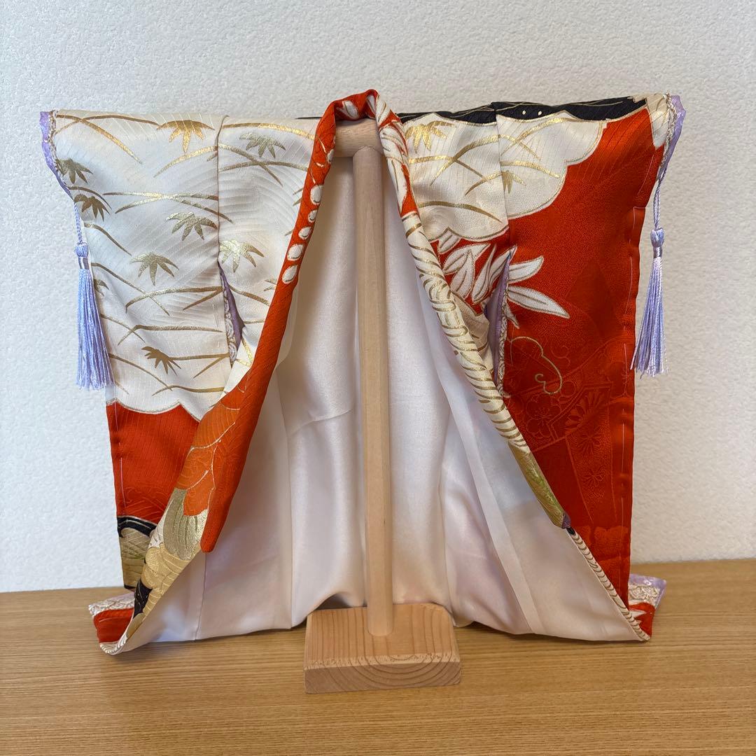 ミニチュア着物　牡丹、藤　チムページ