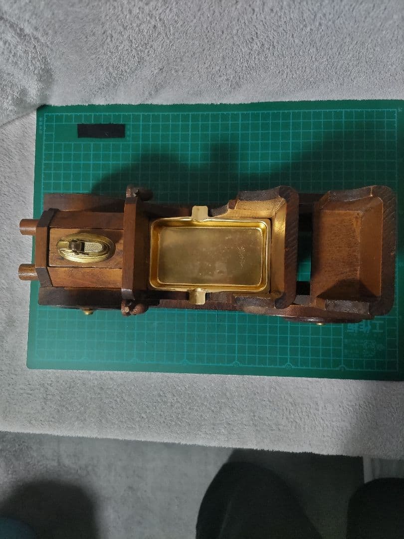 木製クラッシックカー ライター灰皿 オブジェ