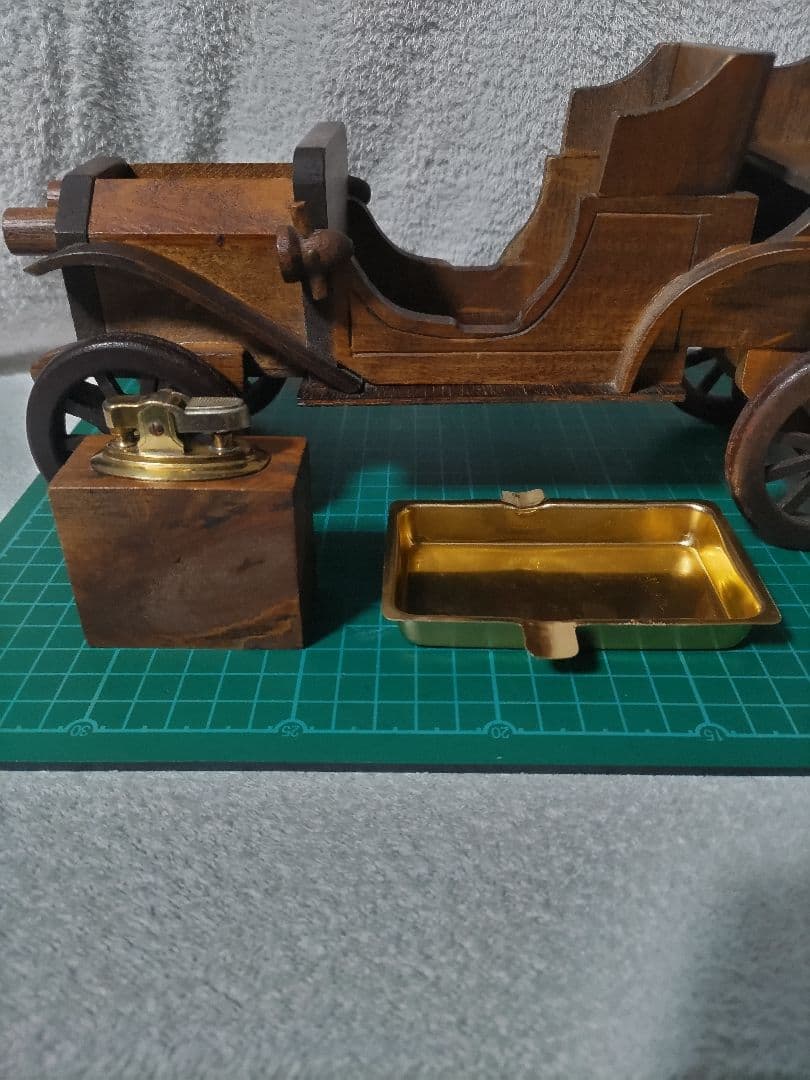 木製クラッシックカー ライター灰皿 オブジェ