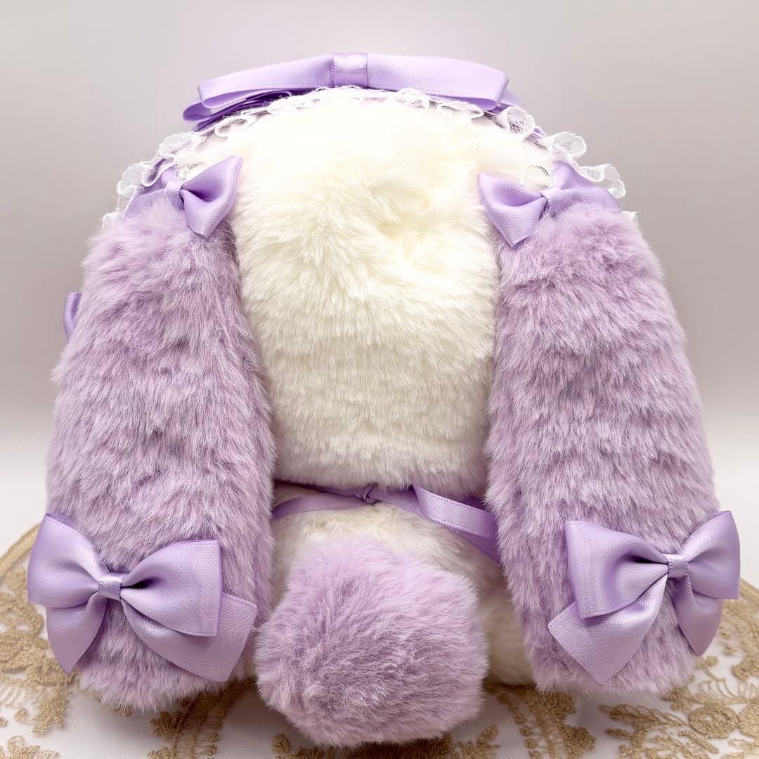 おすわりぬい服　着ぐるみ　16cm No.45 パープルうさぎ