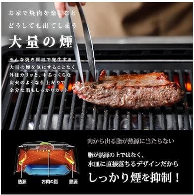 [GLAMP] 超少煙グリル 減煙 焼肉グリル