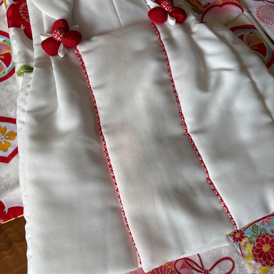 七五三　3歳　着物フルセット　下駄　巾着　付き　ユーズド