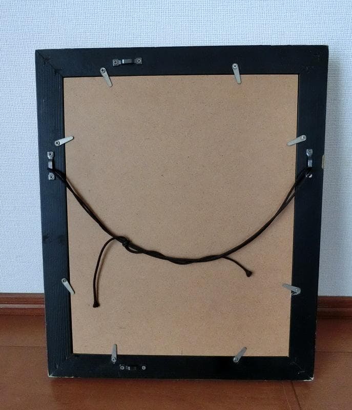 希少★武者小路実篤　色紙　書／絵　「勉強」　國光社　複写 額付