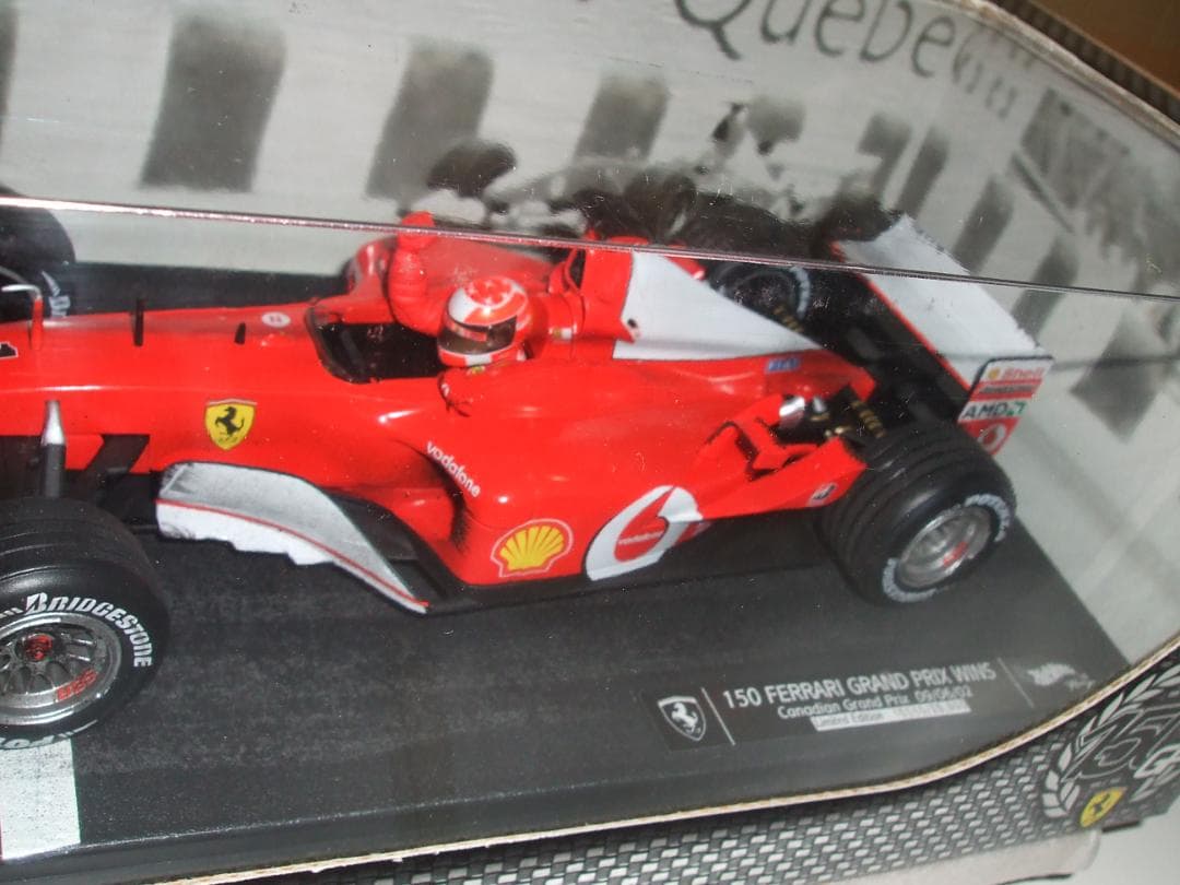 美品　フェラーリ　１５０GP　優勝記念　シューマッハ　マテル　１／１８
