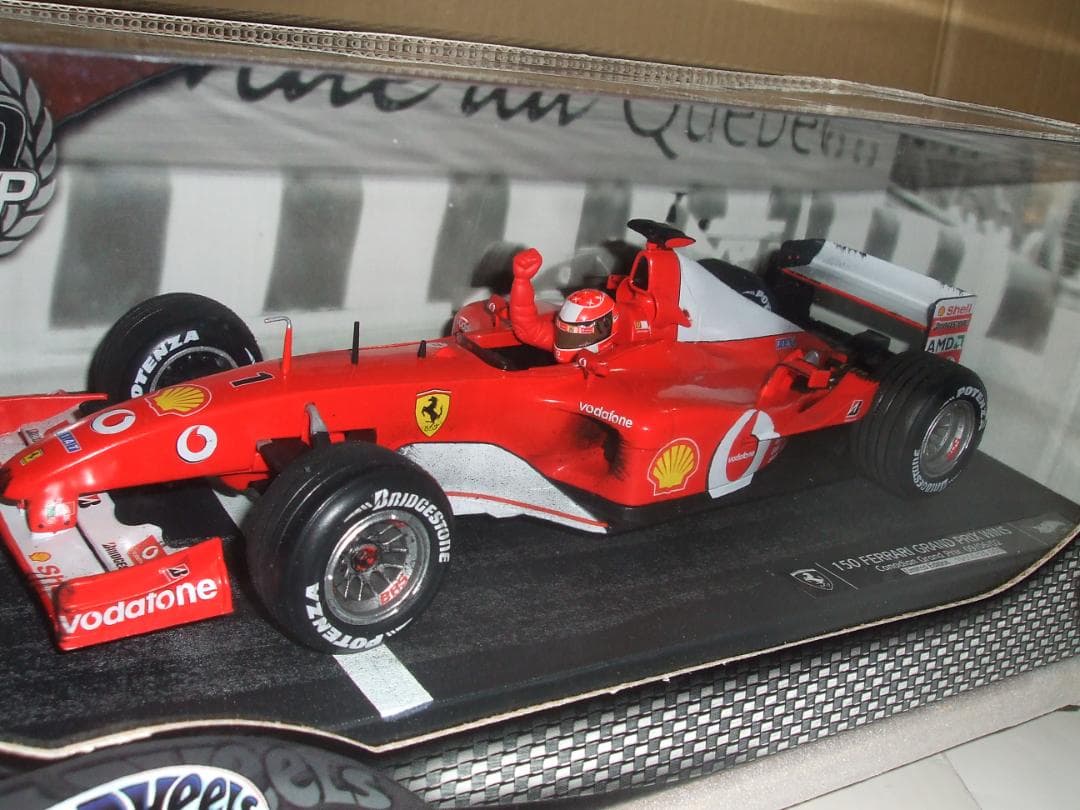 美品　フェラーリ　１５０GP　優勝記念　シューマッハ　マテル　１／１８